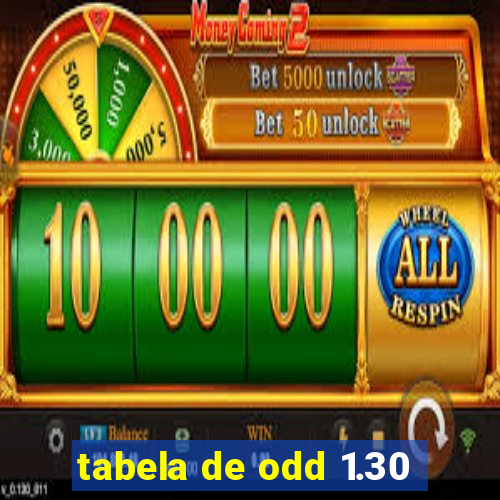 tabela de odd 1.30